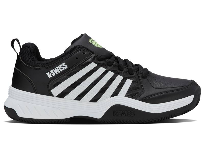 K-SWISS MENS COURT EXPRESS 2 CLAY BLACK/WHITE/SOFT NEON GREEN von KSWISS-EU