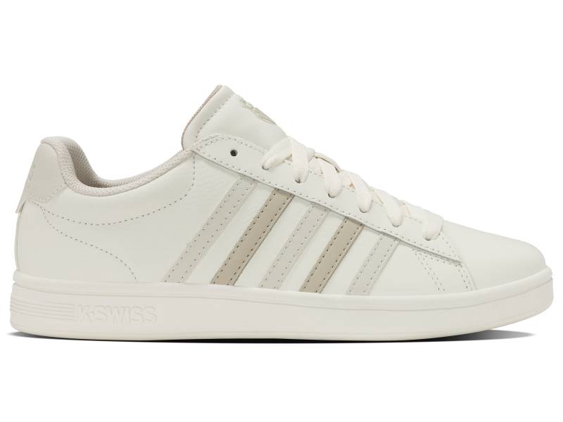 K-SWISS MENS COURT TIEBREAK II SNOW WHITE/LIGHT GRAY/PEYOTE von KSWISS-EU