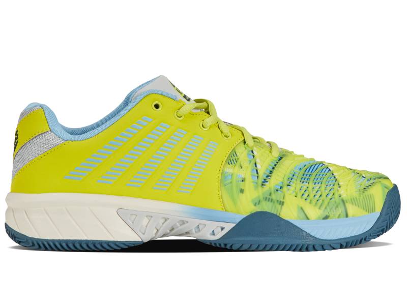 K-SWISS MENS EXPRESS LIGHT 3 PADEL EVENING PRIMROSE/AIRY BLUE/INDIAN TEAL von KSWISS-EU