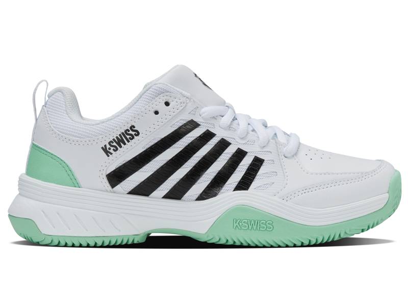 K-SWISS WOMENS COURT EXPRESS 2 CLAY WHITE/NEON MINT/BLACK von KSWISS-EU