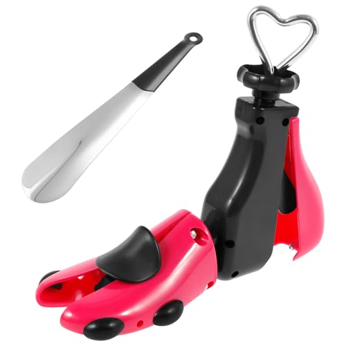 KTCINA Schuhspanner Damen und Herren mit Schuhlöffel Ultra Robust Sicher für Größen 35-42 Shoe Stretcher Ergonomisch Stiefelspanner Schuhdehner Schuhweiter für Einstellbare Länge und Breite (Rosa) von KTCINA