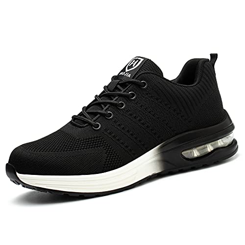 KTDYG Sicherheitsschuhe Damen S3 Leicht Atmungsaktive Arbeitsschue Herren mit Stahlkappe Sneaker von KTDYG