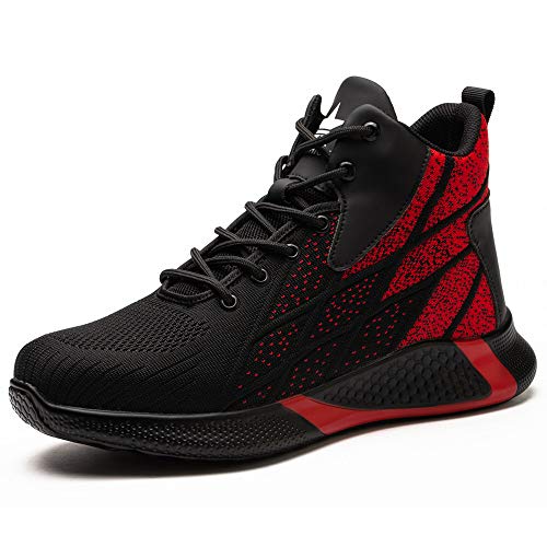 KTDYG Sicherheitsschuhe Herren Arbeitsschuhe Damen S3 Leicht Stahlkappe Sicherheitsstiefel Schutzschuhe 36-46 von KTDYG