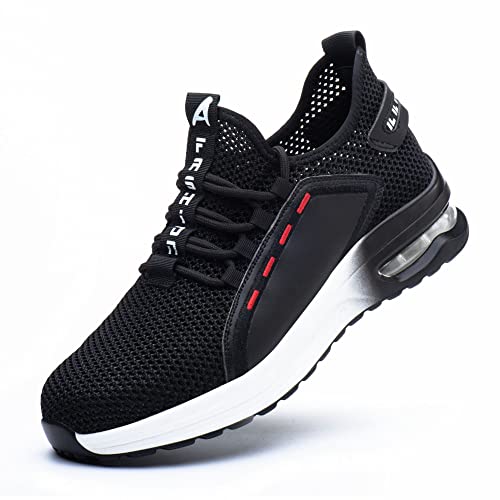 KTDYG Sicherheitsschuhe Herren Sommer Arbeitsschuhe Damen S3 Leicht Stahlkappe Atmungsaktiv Schutzschuhe 37-48 von KTDYG