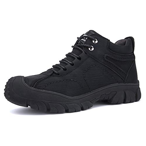 KTDYG Winter Arbeitsschuhe Herren Damen Warm Gefüttert Sicherheitsschuhe Leder Wasserdicht Stahlkappe S3 Schutzschuhe rutschfest Arbeitsstiefel Sicherheitsstiefel 36-48 von KTDYG