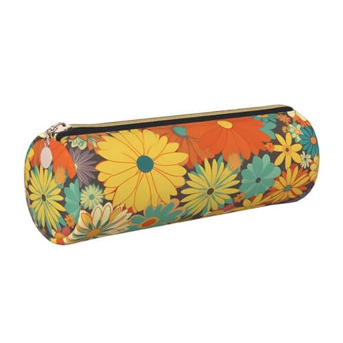 KTHSNSKL Federmäppchen aus Leder mit Reißverschluss, ästhetischer Stifthalter, Blumenmuster, Federmäppchen für Damen und Herren, handgefertigt, multifunktional, Reise-Kosmetiktasche für Arbeit, Büro KTHSNSKL Federmäppchen aus Leder mit Reißverschluss, ästhetischer Stifthalter, Blumenmuster, Federmäppchen für Damen und Herren, handgefertigt, multifunktional, Reise-Kosmetiktasche für Arbeit, Büro von KTHSNSKL