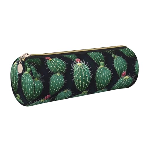 KTHSNSKL Federmäppchen aus Leder mit Reißverschluss, ästhetischer Stifthalter, Kaktus-Kunst-Federmäppchen für Damen und Herren, handgefertigt, multifunktional, Reise-Kosmetiktasche für Arbeit, Büro KTHSNSKL Federmäppchen aus Leder mit Reißverschluss, ästhetischer Stifthalter, Kaktus-Kunst-Federmäppchen für Damen und Herren, handgefertigt, multifunktional, Reise-Kosmetiktasche für Arbeit, Büro von KTHSNSKL