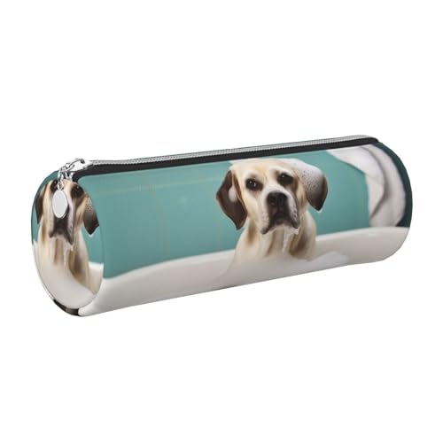 KTHSNSKL Leder-Federmäppchen mit Reißverschluss, ästhetischer Stifthalter, Bad und Hund, Federmäppchen für Damen und Herren, handgefertigt, multifunktional, Reise-Kosmetiktasche für Arbeit, Büro KTHSNSKL Leder-Federmäppchen mit Reißverschluss, ästhetischer Stifthalter, Bad und Hund, Federmäppchen für Damen und Herren, handgefertigt, multifunktional, Reise-Kosmetiktasche für Arbeit, Büro von KTHSNSKL