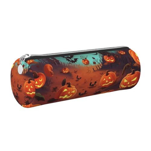 KTHSNSKL Leder-Federmäppchen mit Reißverschluss, ästhetischer Stifthalter, Halloween-Federmäppchen für Damen und Herren, handgefertigt, multifunktional, Reise-Make-up-Box für Arbeit, Büro KTHSNSKL Leder-Federmäppchen mit Reißverschluss, ästhetischer Stifthalter, Halloween-Federmäppchen für Damen und Herren, handgefertigt, multifunktional, Reise-Make-up-Box für Arbeit, Büro von KTHSNSKL