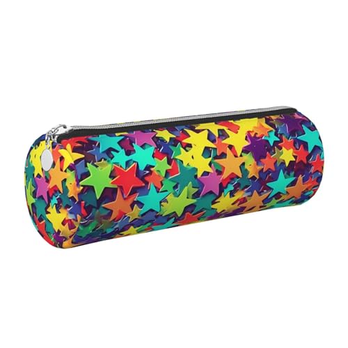 KTHSNSKL Leder-Federmäppchen mit Reißverschluss, ästhetischer Stifthalter, viele Sterne, Federmäppchen für Damen und Herren, handgefertigt, multifunktional, Reise-Kosmetiktasche für Arbeit, Büro KTHSNSKL Leder-Federmäppchen mit Reißverschluss, ästhetischer Stifthalter, viele Sterne, Federmäppchen für Damen und Herren, handgefertigt, multifunktional, Reise-Kosmetiktasche für Arbeit, Büro von KTHSNSKL
