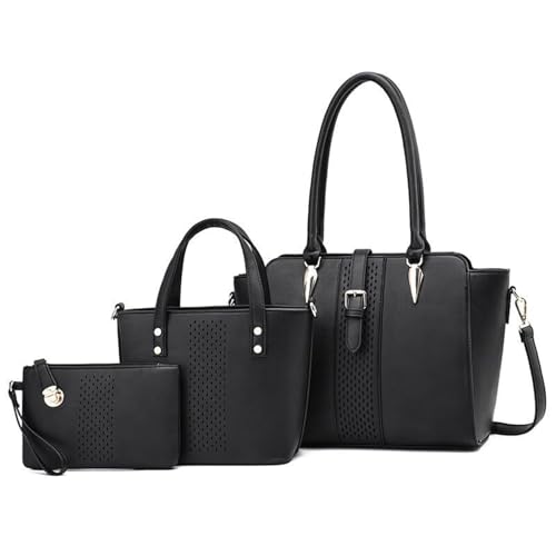 KTLCNDF 3-in-1-Set For Professionelle Damentaschen – Luxuriöse Arbeitstasche + Wandelbare Umhängetasche Mit Geldbörse Und Wasserdichtem Organizer(#4) von KTLCNDF