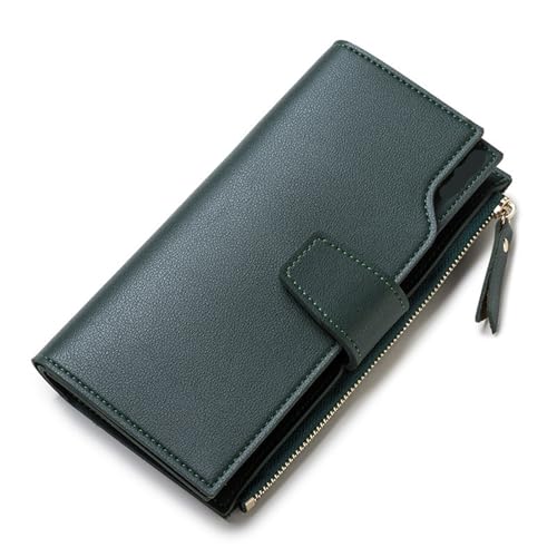 KTLCNDF Dreifach Faltbare Geldbörse mit Reißverschluss for Damen – Schlanker Organizer mit großem Fassungsvermögen und sicherem Verschluss(#2) von KTLCNDF