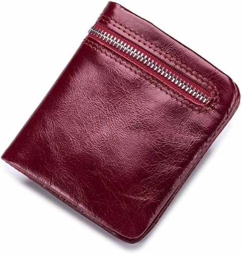 KTLCNDF Handgefertigte Geldbörse Aus Ölwachsleder For Herren – Vertikales Bifold-Design, Multifunktionales Münzfach Und Karten-Organizer(#2) von KTLCNDF