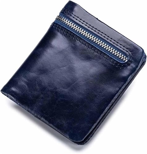 KTLCNDF Handgefertigte Geldbörse Aus Ölwachsleder For Herren – Vertikales Bifold-Design, Multifunktionales Münzfach Und Karten-Organizer(#4) von KTLCNDF