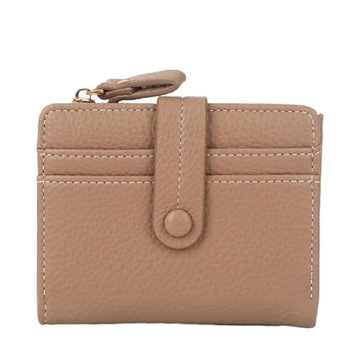 KTLCNDF Kompakte strukturierte Damenbrieftasche mit Münzfach – Organizer for mehrere Karten in klassischen Farben(#5) von KTLCNDF