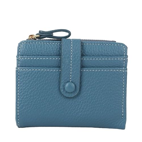 KTLCNDF Kompakte strukturierte Damenbrieftasche mit Münzfach – Organizer for mehrere Karten in klassischen Farben(#6) von KTLCNDF