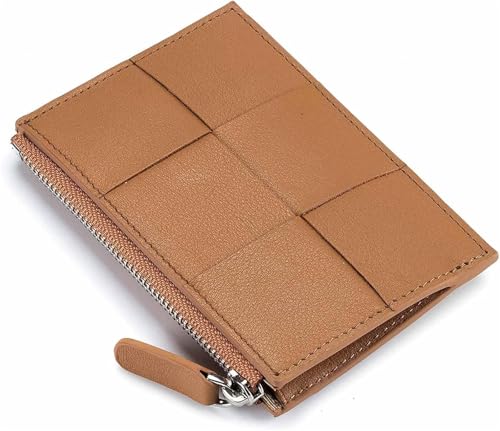 KTLCNDF Luxuriöse, weiche Geldbörse aus echtem Leder for Damen – Multifunktionales Münzfach mit Reißverschluss, geräumige, süße Mini-Clutch mit Kartenfächern(#4) von KTLCNDF