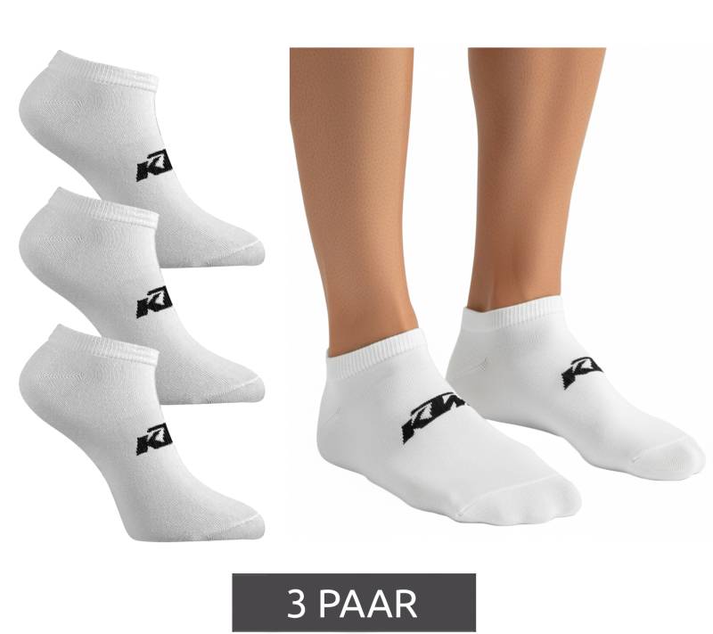 3 Paar KTM Sportsocken Sneaker-Socken mit Logo Baumwoll-Strümpfe Oeko-Tex 100 Zertifiziert KTM/1/SLCX3/BL Weiß von KTM