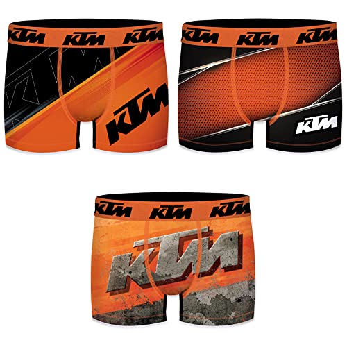 KTM by Freegun Boxershorts für Herren Unterwäsche Polyester Pant Men´s Boxer 3 er Pack, Bekleidungsgröße:XXL, Modelle:Set 3 von KTM