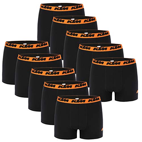 KTM by Freegun Boxershorts für Herren Unterwäsche Pant Men´s Boxer 10 er Pack, Farbe:Black, Bekleidungsgröße:M von KTM