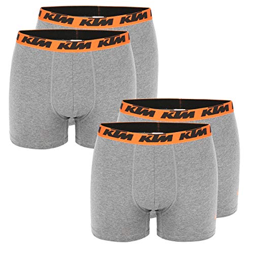 KTM by Freegun Boxershorts für Herren Unterwäsche Pant Men´s Boxer 4 er Multipack, Farbe:Dark Grey2, Bekleidungsgröße:L von KTM