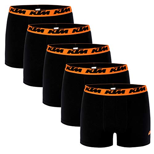 KTM by Freegun Boxershorts für Herren Unterwäsche Pant Men´s Boxer 5 er Pack, Farbe:Black, Bekleidungsgröße:M von KTM