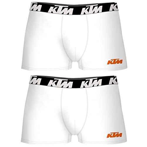 KTM by Freegun Boxershorts für Herren Unterwäsche Pant Men´s Boxer 6 er Pack, Farbe:White, Bekleidungsgröße:XL von KTM