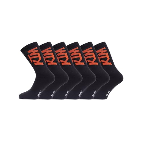 KTM Herren Hohe KTM/1/CHSX6 Socken, Pack 6 x N schwarz, 43-46 von KTM