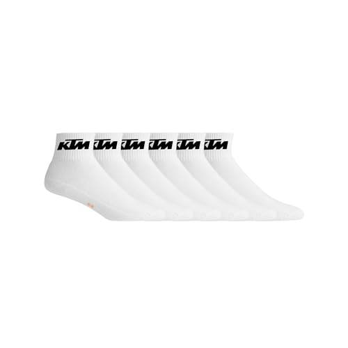 KTM Herren Ktm/1/Smdx6 Kniestrümpfe Socken, Pack 6 x FR1 weiß, 39-42 von KTM