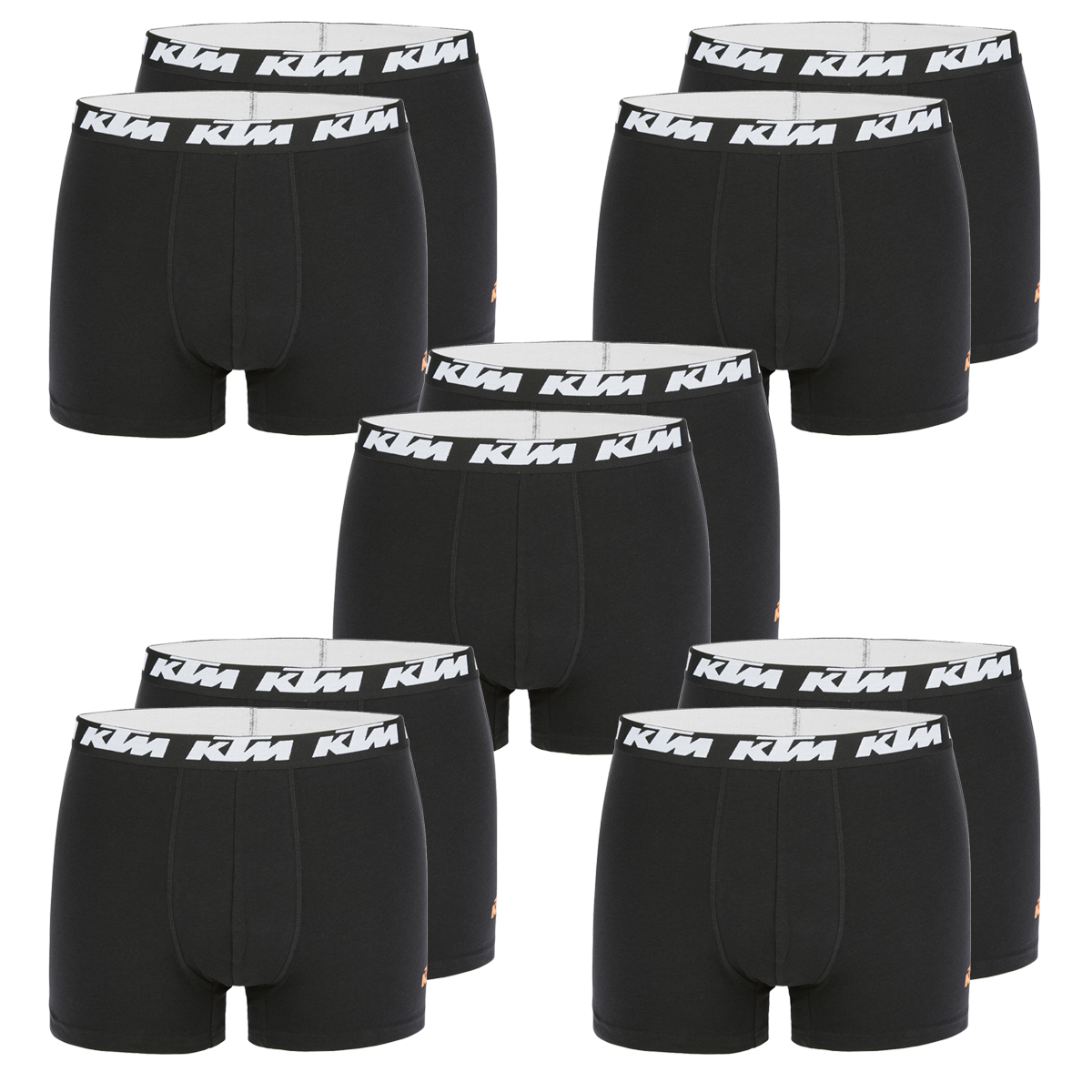 KTM by FREEGUN Boxershorts für Herren Unterwäsche Pant Men´s Boxer 10 er Pack von KTM