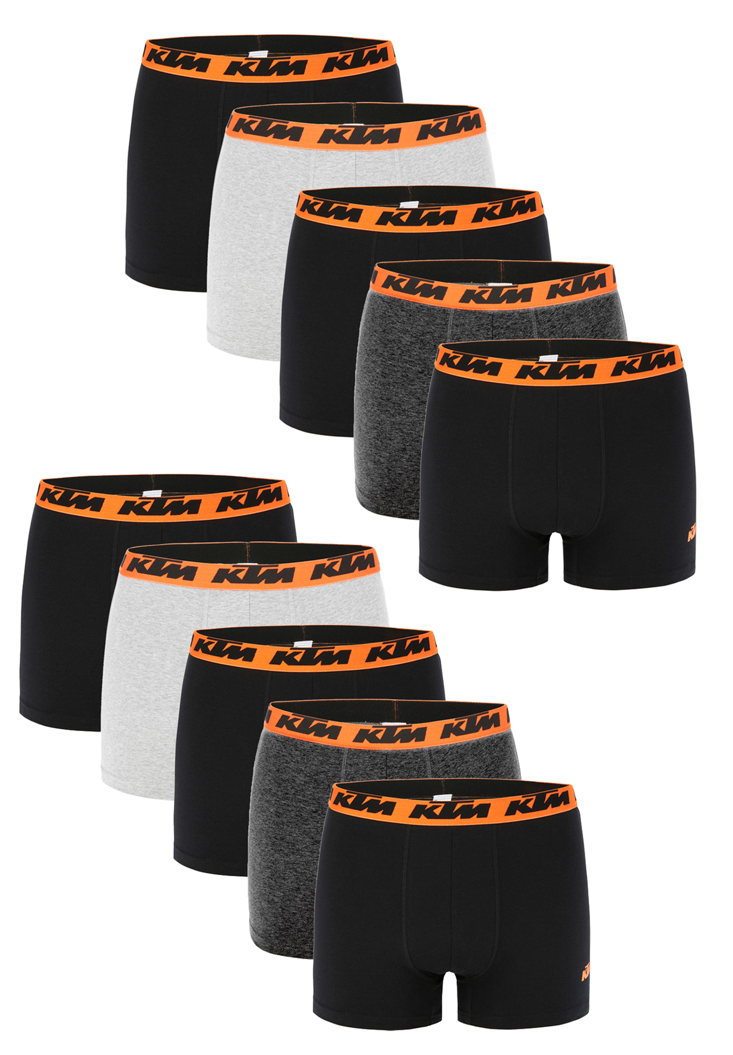 KTM by FREEGUN Boxershorts für Herren Unterwäsche Pant Men´s Boxer 10 er Pack von KTM