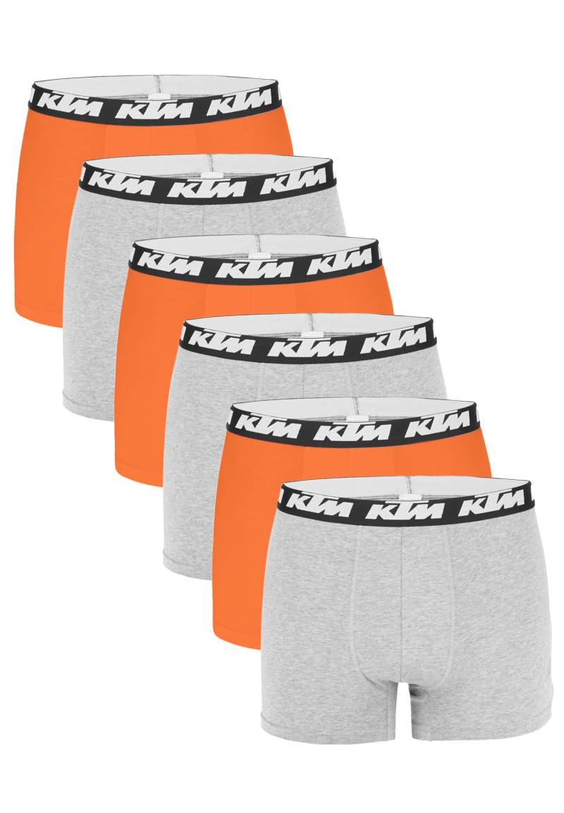 KTM by FREEGUN Boxershorts für Herren Unterwäsche Pant Men´s Boxer 6 er Pack von KTM