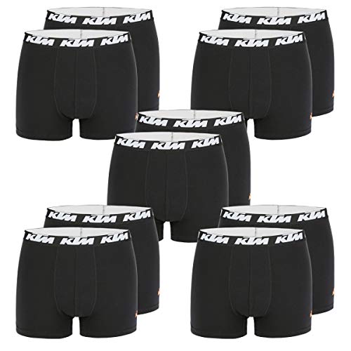 KTM by Freegun Boxershorts für Herren Unterwäsche Pant Men´s Boxer 10 er Pack, Farbe:Black, Bekleidungsgröße:M von KTM