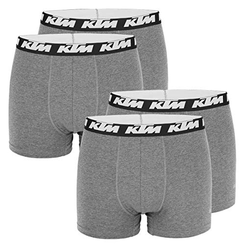 KTM by Freegun Boxershorts für Herren Unterwäsche Pant Men´s Boxer 4 er Multipack, Farbe:Dark Grey, Bekleidungsgröße:XXL von KTM