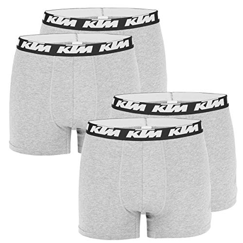 KTM by Freegun Boxershorts für Herren Unterwäsche Pant Men´s Boxer 4 er Multipack, Farbe:Light Grey 3400, Bekleidungsgröße:XL von KTM