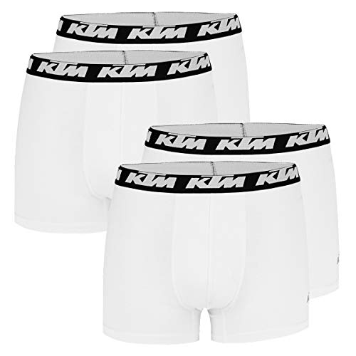 KTM by Freegun Boxershorts für Herren Unterwäsche Pant Men´s Boxer 4 er Multipack, Farbe:White, Bekleidungsgröße:XL von KTM