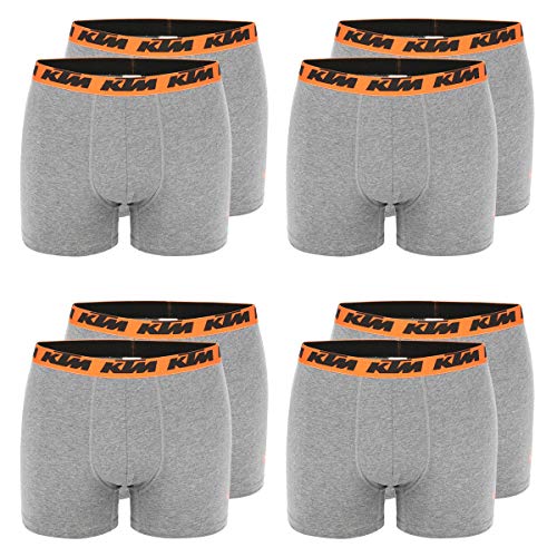 KTM by Freegun Boxershorts für Herren Unterwäsche Pant Men´s Boxer 8 er Pack, Farbe:Dark Grey2, Bekleidungsgröße:XXL von KTM