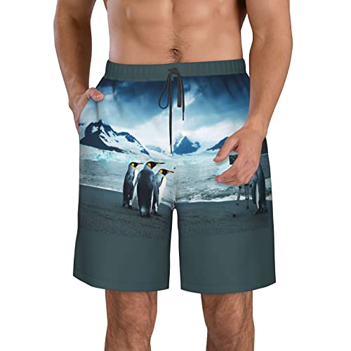 KTQUZCLF Strandshorts Schwarz Weiß Totenköpfe Badeshorts Herren Sommer Shorts mit Verstellbarem Kordelzug, siehe abbildung, XXL von KTQUZCLF