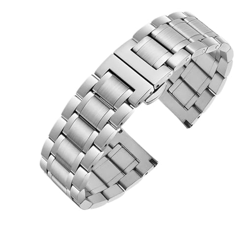 KTRSAVSSA 14 mm 16 mm 18 mm 19 mm 20 mm 316L Edelstahlarmband ist passend for Tissot 1853 T41 T17 Silber-Gold-Roségold-Uhrenkette(Silvery,21mm) von KTRSAVSSA
