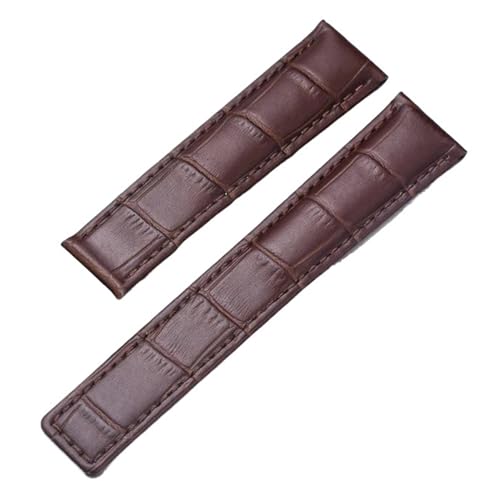 KTRSAVSSA 20 Mm 22 Mm 24 Mm Lederarmband Kompatibel Mit Tag Heuer Watch Carrera Monaco Uhrengürtel Schwarz Braun Armband Armbanduhr Uhrenarmbänder(Brown-no buckle,20mm) von KTRSAVSSA