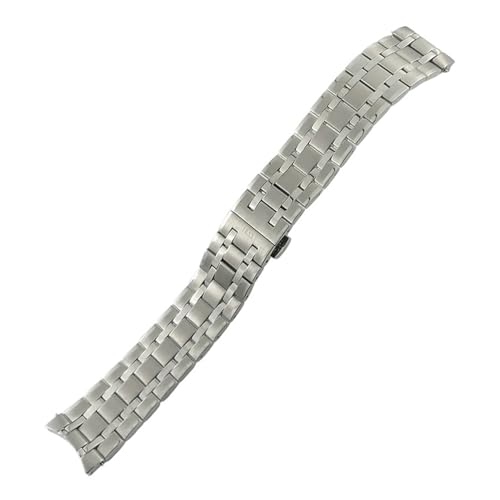 KTRSAVSSA 20 mm 22 mm T139 Edelstahl-Uhrenarmband, kompatibel mit Tissot 1853 80 Chemin Des Tourelles T139407 T139807 A Uhrenarmband, silberne Armbänder(22MMT139407_FOR T139) von KTRSAVSSA