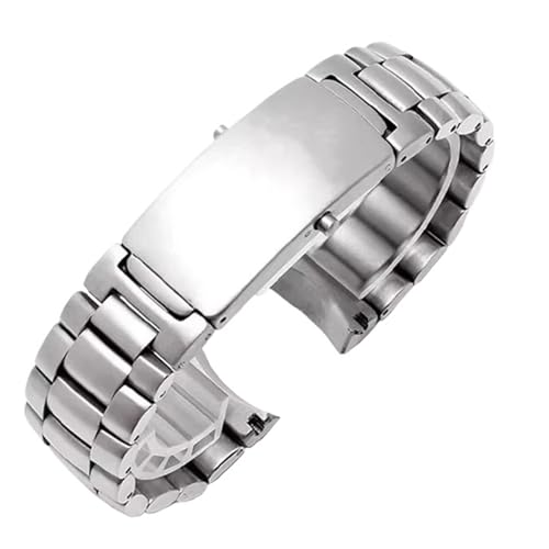 KTRSAVSSA 20 mm Uhrenarmbänder aus 316L-Edelstahl, kompatibel mit Omega Seamaster Speedmaster Planet Ocean Uhrengürtel(3 Beads-Silvery) von KTRSAVSSA