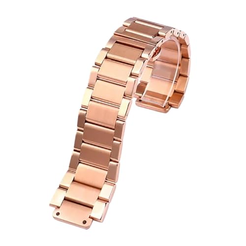 KTRSAVSSA 27 * 19mm Edelstahlarmband Silber Kompatibel mit Hublot Uhrenarmband Big Bang Classic Fusion Serie Herren Damen Uhrenarmbänder(Rose gold) von KTRSAVSSA