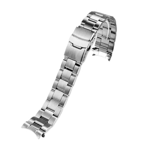 KTRSAVSSA Armband kompatibel mit SEIKO Seiko Nr. 5 Water Ghost SRPD63K1 Skx007/009 SKX173 Serie Arc Steel Belt Edelstahl-Uhrenarmband(Silver - Style C,22mm) von KTRSAVSSA