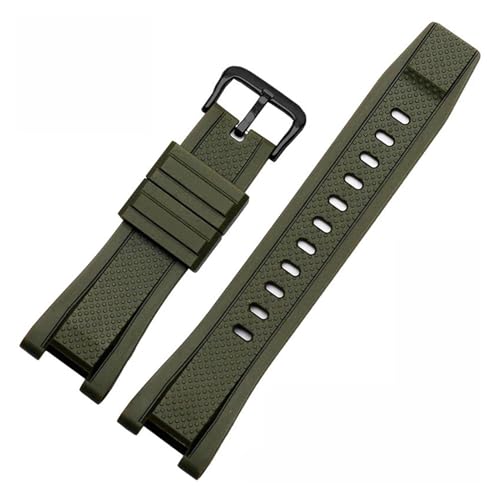 KTRSAVSSA Herren-Gummiarmband, kompatibel mit Casio Gshock, Silikonharz-Uhrenarmband Gst Gst-210 B100 S110 Gst-w300 410 210 400g S130 S310 S330 Band(Army green black) von KTRSAVSSA
