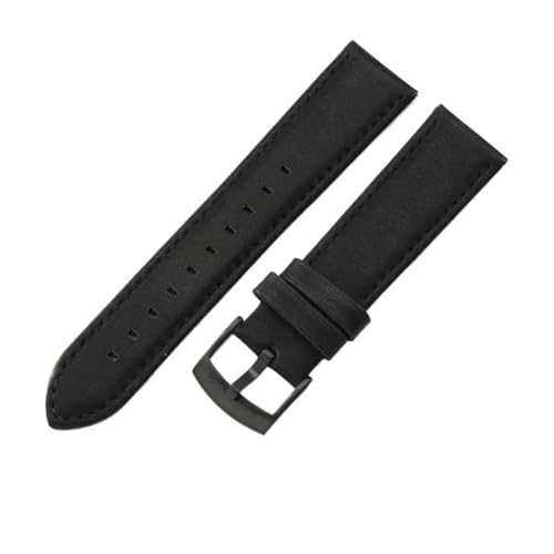 KTRSAVSSA Herren-Uhrenarmbänder aus Rindsleder, kompatibel mit Armani-Uhren AR1692 1694 1732 1828 2075 AX2098, Schwarz, 22 20 mm(Black-Black,22mm) von KTRSAVSSA