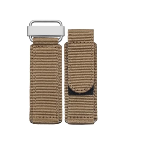 KTRSAVSSA Kompatibel Mit Seiko Rolex Klettverschluss Nylon Uhrenarmband Sportarmband Nato-Armband Schwarz Blau Grün Band Hochwertige Schnalle(Khaki Silver Buckle,24mm) von KTRSAVSSA