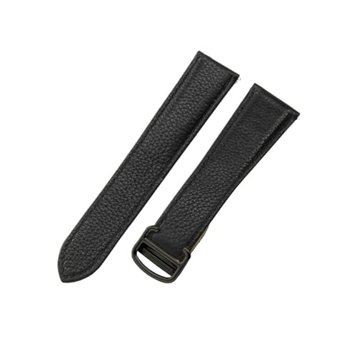 KTRSAVSSA Kompatibel mit Cartier Must London Solo Series Lederuhrenarmband Herren Damen Uhrenarmband Armband Zubehör 20mm(Black-Black,25mm) von KTRSAVSSA