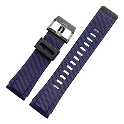 KTRSAVSSA Kompatibel mit Casio G-SHOCK Octagonal GA2000 GA2200 Resin Silikon Uhrenarmband PRG-600/650 PRW-6600 Gummiarmband Wasserdichtes Armband 24mm(Dark blue) von KTRSAVSSA