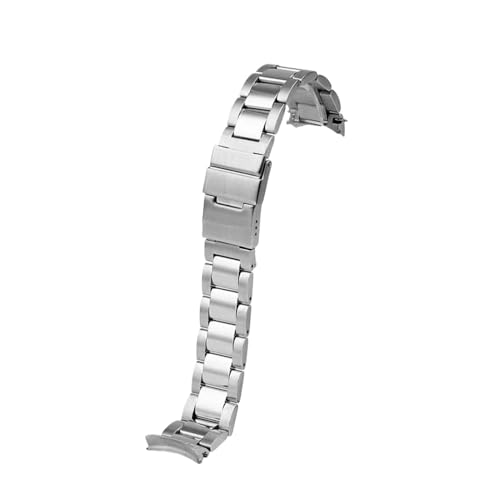 KTRSAVSSA Kompatibel mit Longines Comcas Uhrenarmband aus Stahl L3.642.4 .781. Herren-Uhrenarmband massivem Edelstahl gebogenem Ende von KTRSAVSSA